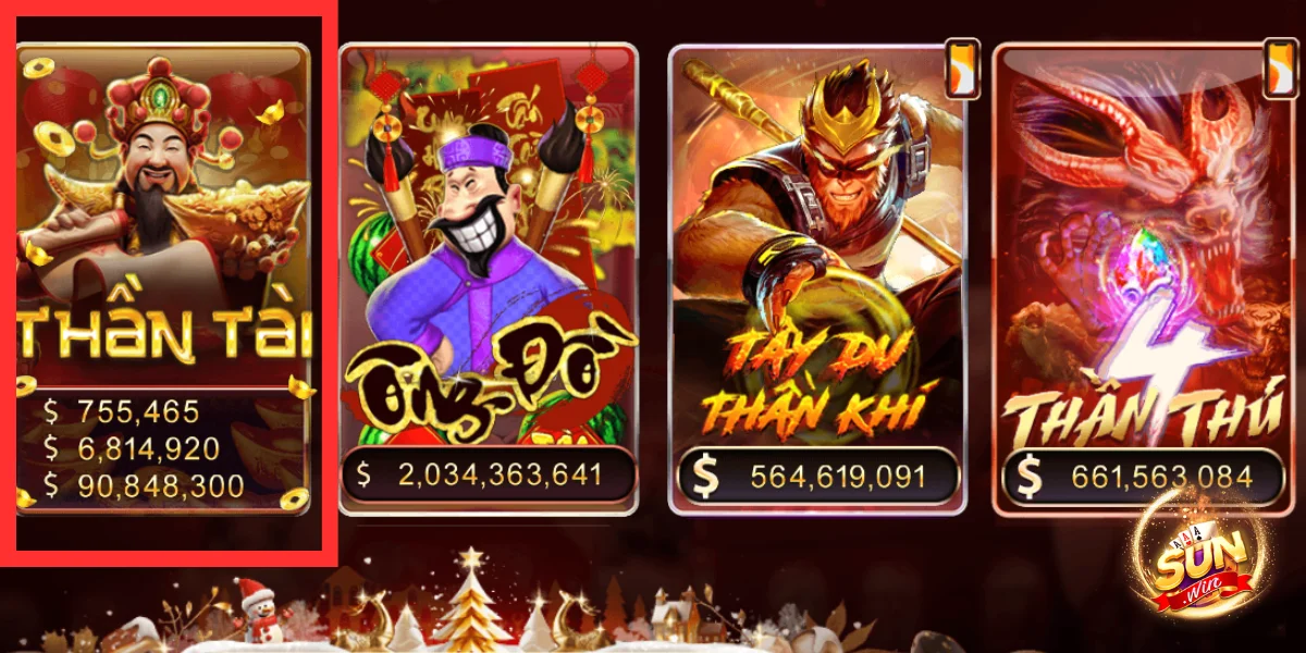 Slots game tại Sunwin đa dạng từ các chủ đề